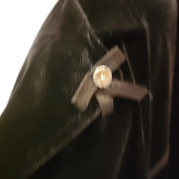 Harve Benard Holtzman Women's Velvet Button Front Shirt 2x Black - Picture 2 of 7